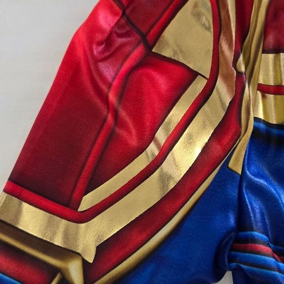 Disney Captain Marvel Costume Tweens NWT Girls Superhero Fancy Deluxe Halloween - Picture 6 of 16